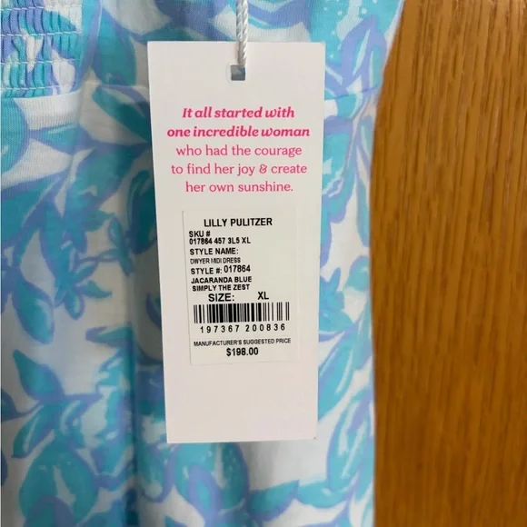 Lilly Pulitzer Blue and White Jacaranda Dress - Picture 3 of 3